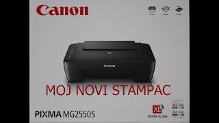 moj novi stampac canon pixma mg2550s [upl. by Latouche]