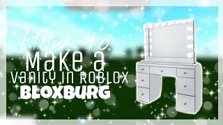 How to build a vanity in Roblox Bloxburg [upl. by Niwri624]