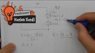 Como Calcular Resistor Para LED Simples  EA 6 [upl. by Einner]