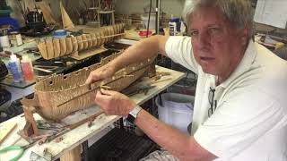 Clamps for attaching planks on model wooden ships by Kevin Kenny [upl. by Fagaly332]