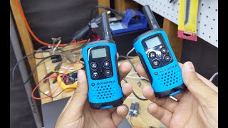 Walkie Talkie Rechargeable Conversion [upl. by Ellenuahs]