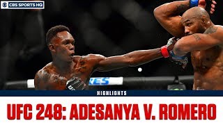 UFC 248 Israel Adesanya defeats Yoel Romero by unanimous dec  Highlights amp Recap  CBS Sports HQ [upl. by Enneirdna117]