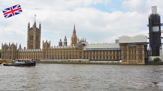 HOUSES OF PARLIAMENT PALACE OF WESTMINSTER IN LONDON 4K [upl. by Pinto]