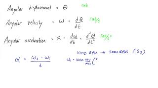 How to calculate angular acceleration [upl. by Drarrej]