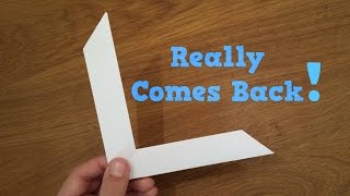 How To Make a Paper Boomerang  Origami [upl. by Ahsimed]