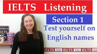 IELTS Listening English Names [upl. by Haidedej]