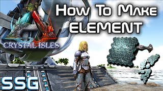 ARK Crystal Isles How to make Element SeeShellGaming [upl. by Airalednac]