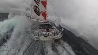 Vendée Globe 2020  Unbelievable images from Isabelle Joschke in the Pacific Ocean [upl. by Brockie]