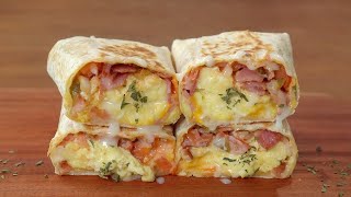 쉬운재료로 에그 부리또 만들기  계란요리  Egg Burrito  Breakfast Recipe [upl. by Nylrats]