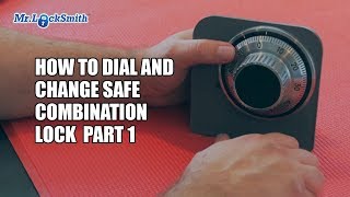 How to Dial and Change Safe Combination Lock Part 001  Mr Locksmith Training Video [upl. by Perlis]