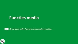 Massamedia functies van de media [upl. by Napra]