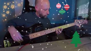 Christmas Wrapping  The Waitresses Bass Cover [upl. by Kwei]