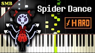 UNDERTALE  SPIDER DANCE  Piano Tutorial [upl. by Kandy818]