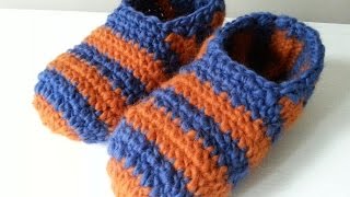 KAPCIE W PASKI NA SZYDEŁKU JAK ZROBIĆCROCHET SLIPPERS [upl. by Lune90]