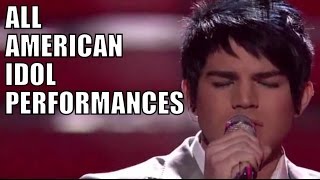 Adam Lamberts American Idol Performances [upl. by Kantos357]