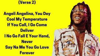 Burna Boy – On The Low Lyrics video [upl. by Theadora]