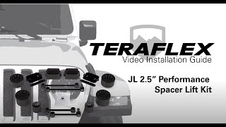 TeraFlex Install JL 25quot Performance Spacer Lift Kit [upl. by Erasme]