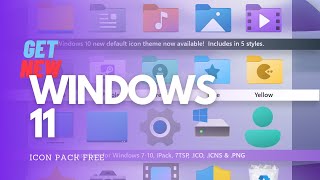 GET Windows 11 Icons on any WINDOWS FREE  How to make Windows 1087 look like Windows 11 [upl. by Strickland841]