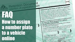 Assign A Number Plate To A Car  National Numbers [upl. by Adniral]