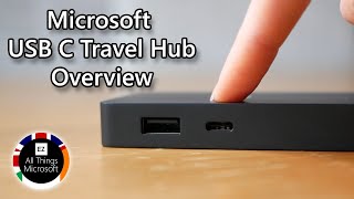 Microsoft USB C Travel Hub Windows Accessory Overview [upl. by Ocnarfnaig636]