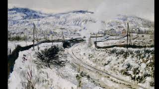 Claude Monet Train dans la neige à Argenteuil 1875 [upl. by Ainotahs410]