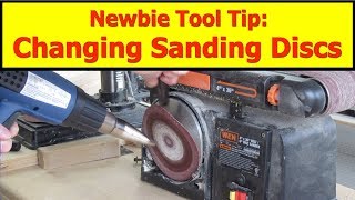 Newbie Tool Tip Replacing a Sanding Disc [upl. by Duston]