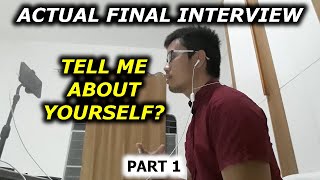 Actual Call Center FINAL INTERVIEW Question and Answer TELL ME ABOUT YOURSELF Part 1 2023 BPO HIRED [upl. by Alake163]