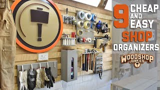 9 Cheap And Easy Shop Organizers  Super Simple HOW TO [upl. by Koh783]