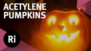 Exploding Acetylene Pumpkins Halloween Science [upl. by Eddie]