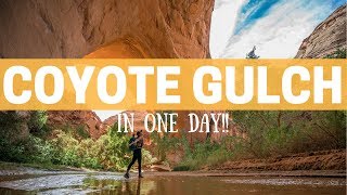 Coyote Gulch in Grand Staircase Escalante in one day [upl. by Pickard]