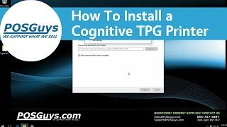 POSGuys How To Install a Cognitive TPG Printer [upl. by Verene770]