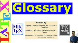 Create Glossaries in Latex [upl. by Eidolem]