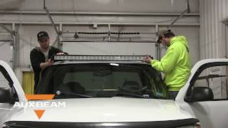 How To Install a Roof Mount 50 inch Light Bar on a 2004 GMC Sierra  Auxbeam [upl. by Aicnetroh]