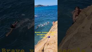 Brave young people swimming in the ocean🇦🇺 [upl. by Mulvihill]