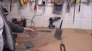 HOMEMADE DIY RAT OR MINK CAGE TRAP [upl. by Yaluz289]