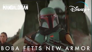 Star Wars The Mandalorian Boba Fetts New Armor  Disney [upl. by Hild]