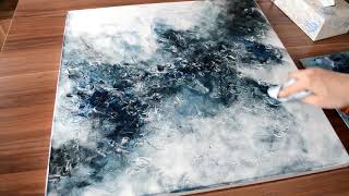 Easy Abstract Painting for Beginners Acrylic or Oil Painting  How to paint abstract [upl. by Sherlocke]