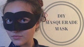 DIY  How To Make A Masquerade Mask [upl. by Kcirdnekel]