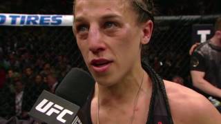 UFC 205 Joanna Jedrzejczyk amp Karolina Kowalkiewicz Octagon Interview [upl. by Radnaxela]