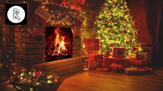 🔥 Beautiful Christmas Fireplace 4K w relaxing christmas music ambiance to relax for christmas [upl. by Curnin]