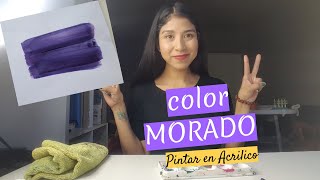 Cómo hacer color MORADO Super facil [upl. by Ednutabab]