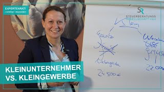 KLEINUNTERNEHMER VS KLEINGEWERBE  SR Steuerberatungsgesellschaft [upl. by Amathiste]