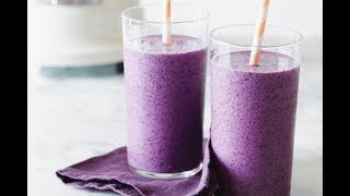 The BEST Blueberry Banana Smoothie for every morning [upl. by Ardy743]