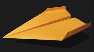 como hacer un avión de papel fácil que vuela mucho y lejos paper airplane [upl. by Anialam425]