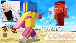 HOW TO COMBO in Minecraft 189 PVP  Combo locking Tutorial [upl. by Englis]