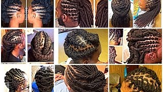 60 SIMPLE LOCSTYLES IDEAS for short medium and long locs [upl. by Inalan575]