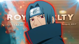 Itachi quotBadassquot  Royalty EditAMV  Very Quick Project File [upl. by Ayihsa]