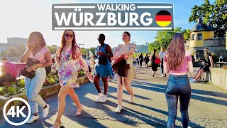 🇩🇪 Germany 4K Walk  Würzburg City Center Tour  June 2021 [upl. by Allesor]