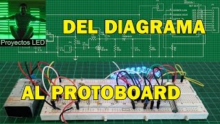 como pasar circuito en diagrama esquematico al protoboard paso a paso Schematic to Breadboard [upl. by Arodoeht]