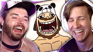 Laughing at HILARIOUS BigJigglyPanda animations [upl. by Reteid]